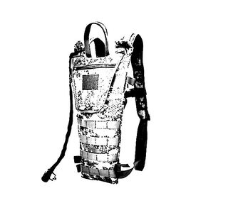 Individual Water Purifier for Outdoor Cycling, Mountaineering, Hiking, 3L Camping Camouflage Military Green Tactical Water Bag