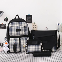 Черный комплект, значок, 4 предмета