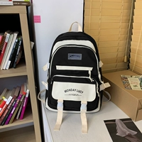 Черный рюкзак, значок, 5 шт