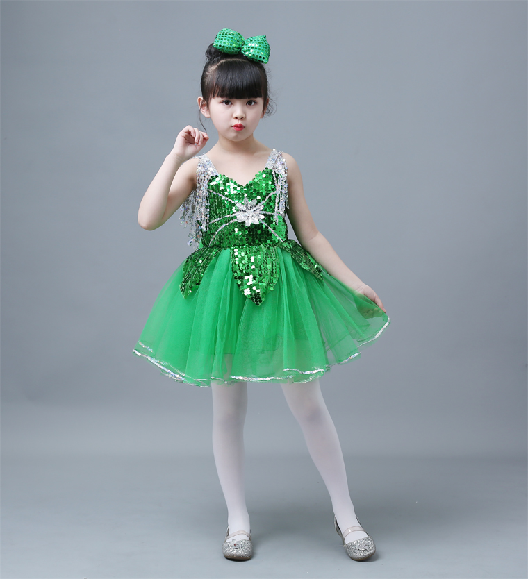 Trang phục trẻ em pettiskirt mẫu giáo nhỏ sen phong cách đầy màu sắc cổ tích giấc mơ khiêu vũ trang phục công chúa gạc biểu diễn quần áo thời trang cho bé gái