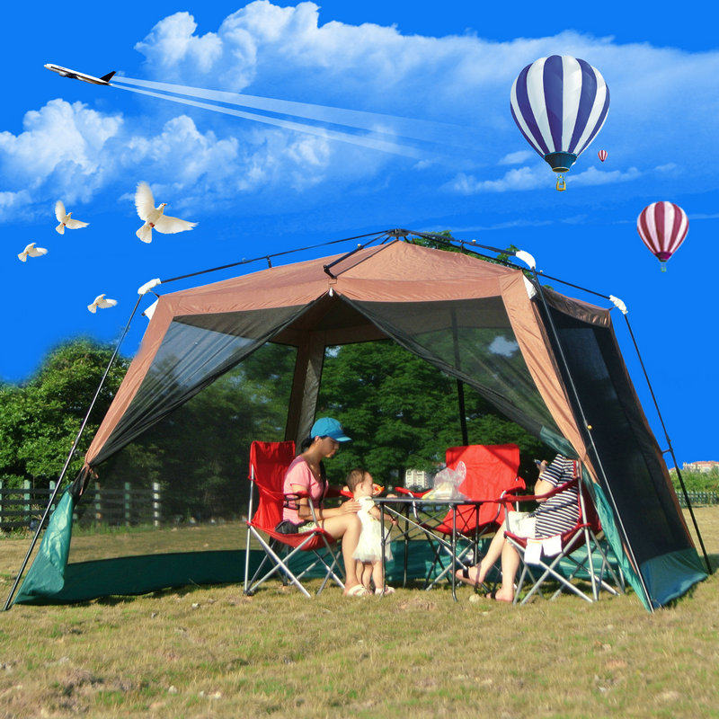 Automatic pergola beach fishing tent outdoor camping travel leisure camping anti-mosquito tent awning living room tent
