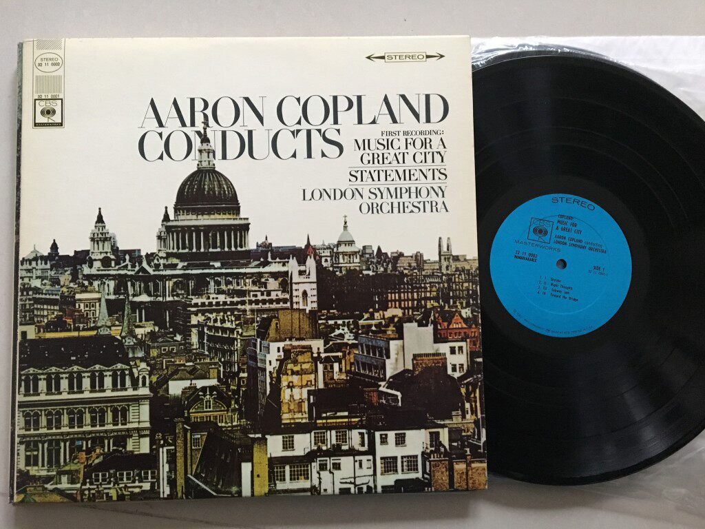 CBS Classical Vinyl LP Alan Copland Music of a Great City US Edition