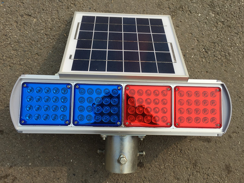 Double-sided LED solar burst light flashing light construction lamp Solar warning lights Highway blazing lights