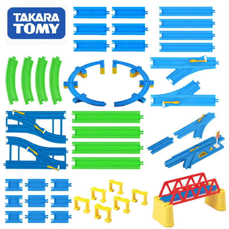 JAPAN TOMY MULTIMEKA TRAIN TRACK SCENE ACCESSORIES ELECTRIC BEND RAIL STRAIGHT RAIL BIFURCATED TRACKS CHILDREN'S TOYS
