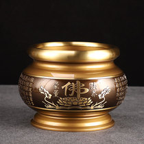 Incense burner pure copper for Buddhist family indoor incense burner offering heart sutra incense burner line incense burner sandalwood incense burner antique ornaments