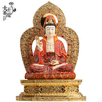 Taiwan gold painted pure bronze Guanyin Buddha statue home offering Guanyin statue home for Guanyin Bodhisattva ornaments