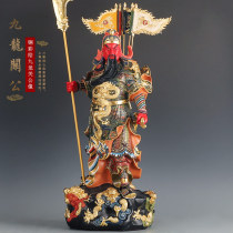 Taiwan painted pure copper kowloon statue for the god of the gods of Wu fortune and the fathers of the god