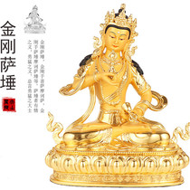 Pure bronze tantric Vajrasattva Buddha statue Tibetan Puxian King Bodhisattva Tantric Buddha statue ornament