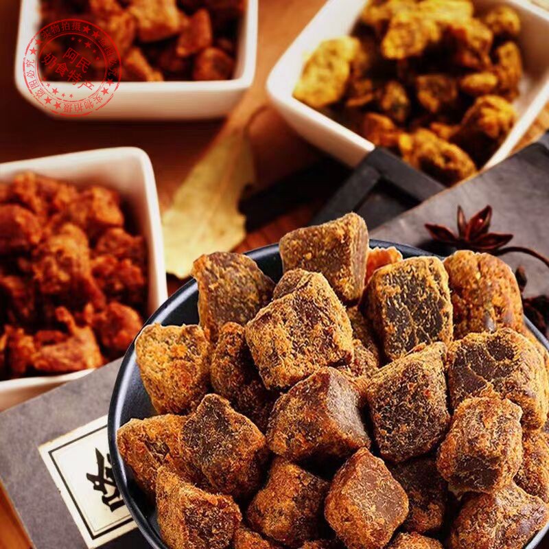 Mengjiajia beef granules bulk Inner Mongolia specialty air-dried beef jerky five-spice spicy snack snacks 250g