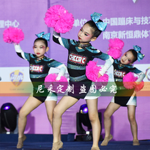 Childrens cheerleading costumes long-sleeved new girls cheerleading costumes dance costumes competition costumes