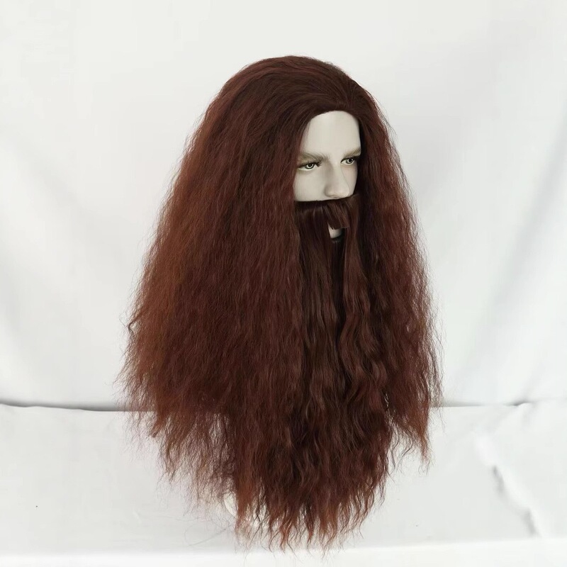Hagrid Cosplay Wig Halloween Harry Giant Rubeus Hagrid Hagrid Cosplay Wig