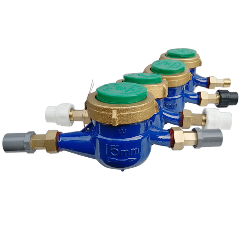 Water meter Home PPR pipe joint UPVC mechanical rotary wing type PE tap water copper cold water meter 4 points dn152025