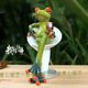 Integrity Frog Star ການຕົກແຕ່ງເຮືອນສ້າງສັນກົບປະດັບດອກໄມ້ຢືນຫ້ອງຮັບແຂກ Balcony Garden ສະແດງພູມສັນຖານທີ່ຫນ້າສົນໃຈ