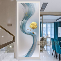 Screen partition living room home mobile Nordic office simple modern art glass transparent porch decorative wall