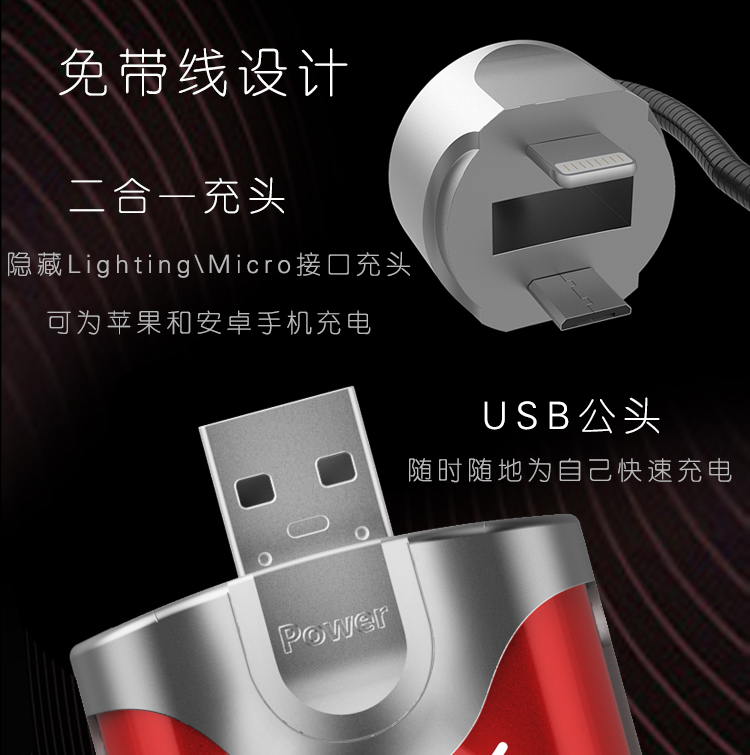 Domus siêu mỏng sạc nhỏ gọn kho báu mini di động đi kèm với giao diện đa năng cắm điện thoại di động phổ thông - Ngân hàng điện thoại di động sạc dự phòng kiêm phát wifi