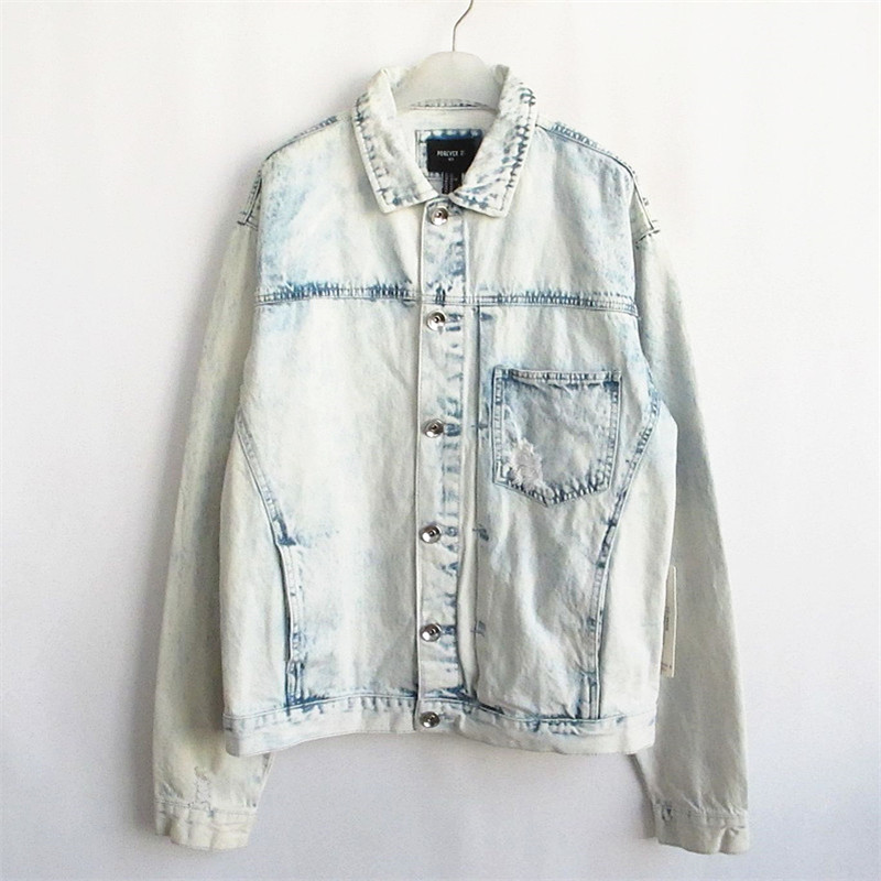 Forever21 Forever 21 chính hãng B-8-9-2-1 Trăm ve áo mùa xuân và mùa thu bông nam denim jacket 285.708.