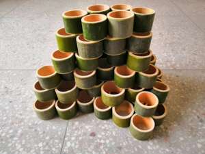 Freshly Made Bamboo Tubes, Hollow Bamboo Tubes, Bamboo Chopstick Holders, Tableware, Bamboo Products