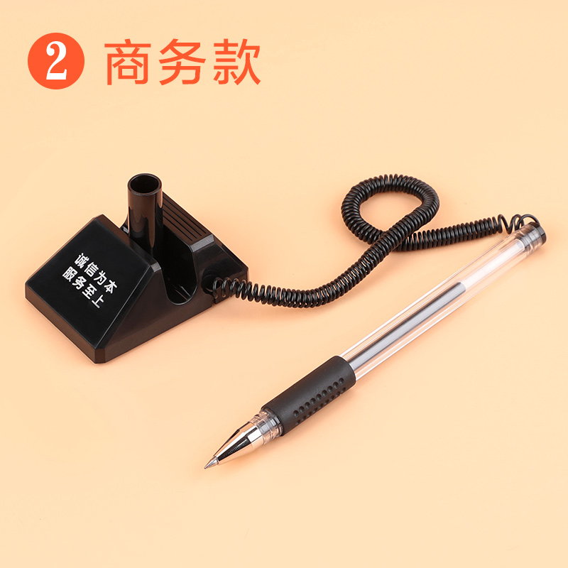 Writing Gel Pen Counter Desktop Pen Can Paste With Rope Fixed Bank