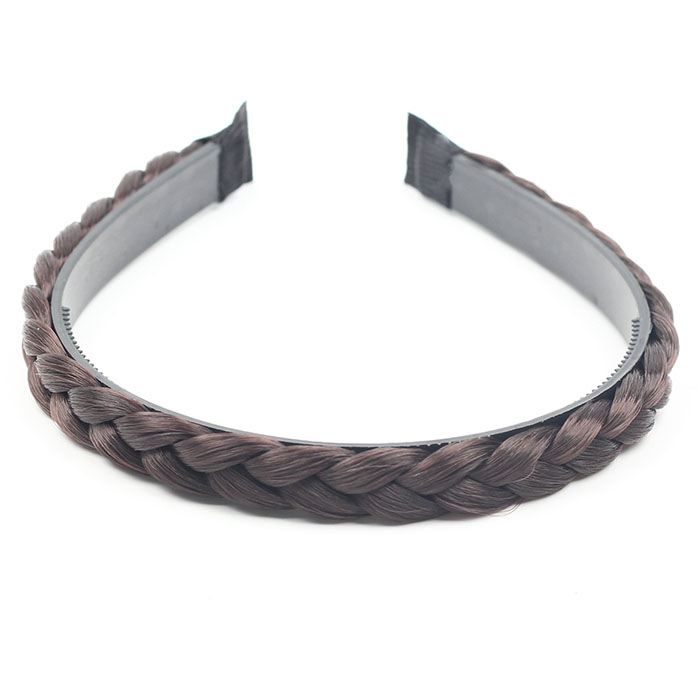 Phiên bản Hàn Quốc của da xoắn bằng da có răng bằng tay dệt bằng tay không trơn trượt headband tóc kẹp tóc phụ kiện kẹp tóc băng đô nữ