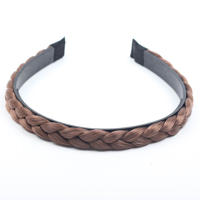 Phiên bản Hàn Quốc của da xoắn bằng da có răng bằng tay dệt bằng tay không trơn trượt headband tóc kẹp tóc phụ kiện kẹp tóc băng đô nữ