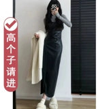 Длинное демисезонное платье, длинная юбка, изысканный стиль