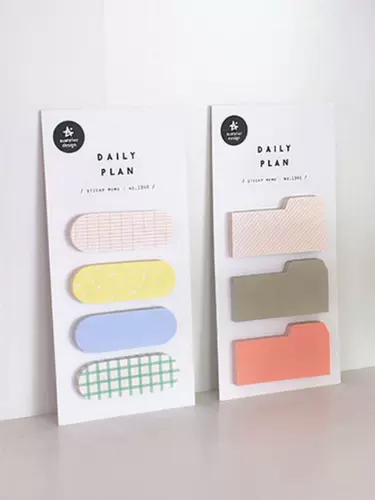 Корейская творческая геометрическая графика и время удобная наклейка.