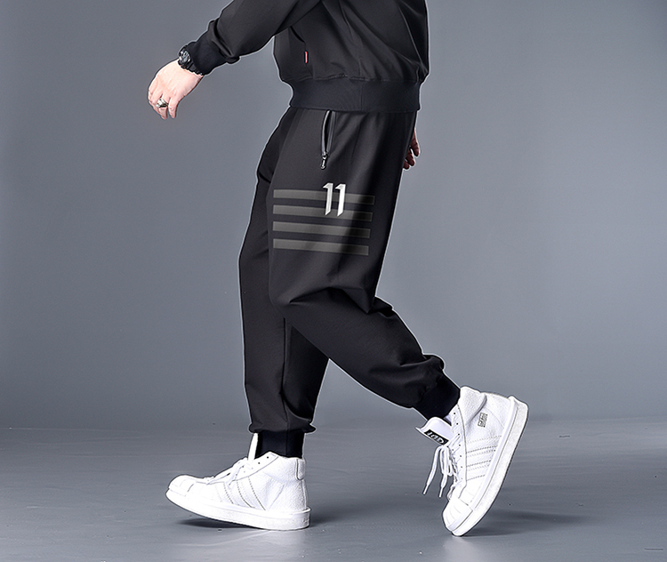 Spring and Autumn New Large Size Men's Sweatpants, Loose Casual Long Pants for Big and Tall Men, Extra Large Jogger Pants, Trendy