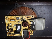 Midea induction cooker MC-SP1915 2115 main board TM-S1-01A 5-pin with coil heating plate