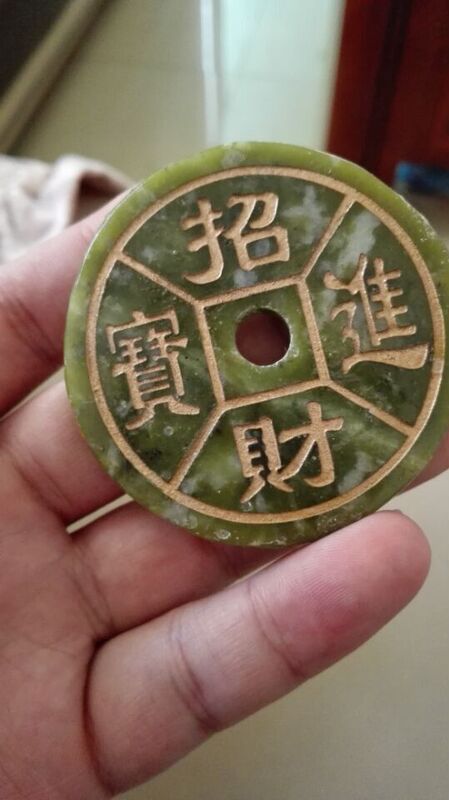 Jade Ornaments, Golden Toad, Copper Coin Accessories, Three Toads, Fortune-Attracting Engraved Decorations Placed in the Mouth of a Pixiu