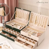 Высококлассная коробочка для хранения, коробка для хранения, вместительное и большое ожерелье и серьги, кольцо, аксессуар, ювелирное украшение