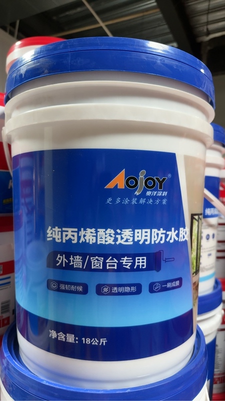 Aozhe Pure Acrylic Transparent Waterproof Glue for Exterior Walls, Specialized for Window Sills, Ceramic Tile, Cement, and Concrete Coatings to Prevent Moisture