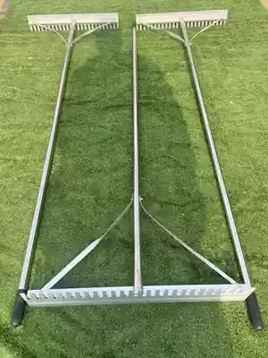 Track and field bunker rake sand leveler Aluminum alloy toothed and toothless dual-purpose bunker