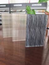 Factory direct sales double-layer artistic tempered wire and laminated glass tea room office building partition screen