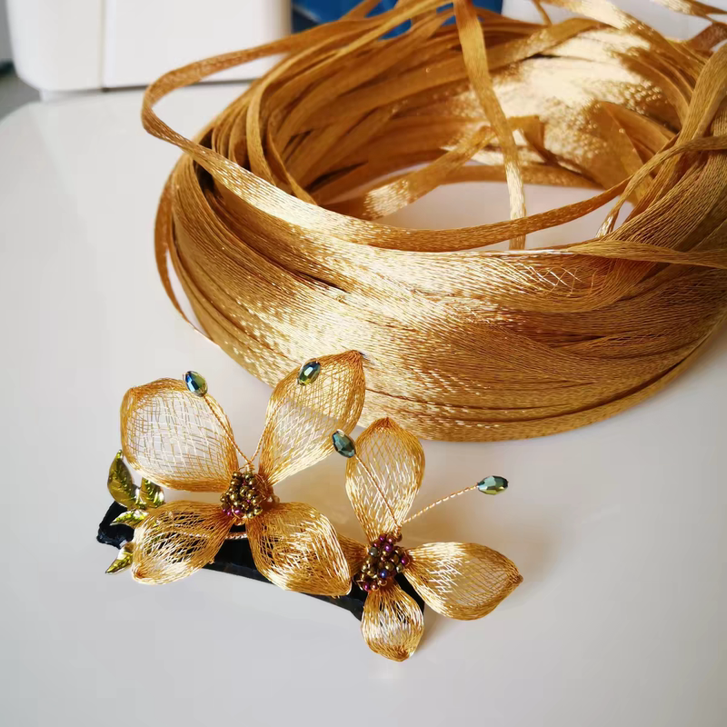 Mingyuan Angel Net 1m DIY Jewelry Color-Preserving Materials, Colored Copper Wire Mesh, Metal Shaping and Weaving, Free Tutorial