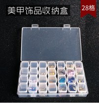 Beauty Nail Drilling Kit Medecor Tool Alloy Drill Containing Box Medecor Water Drill Ornament Box 28 G Plastic Transparent Ornament Box