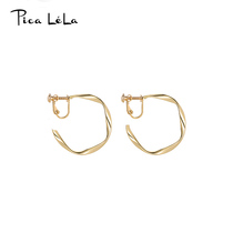 Advanced ear clip French students earless female sterling silver earrings personality earrings Korean earrings cold wind earrings earrings