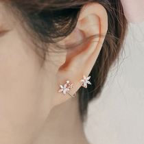 Painless ear clip without ear hole female fashion temperament flower ear bone high grade earrings Xianqi forest Super fairy ear ornaments