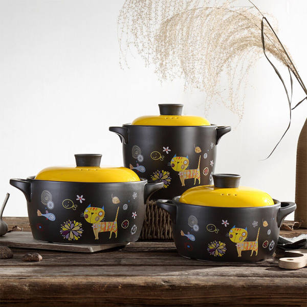 maxcook 美厨 2.8L卡通猫咪 陶瓷砂锅 养生煲汤砂锅 优惠券折后￥69包邮（￥89-20）送防烫手套+防烫垫+汤勺 2.5L京东￥139