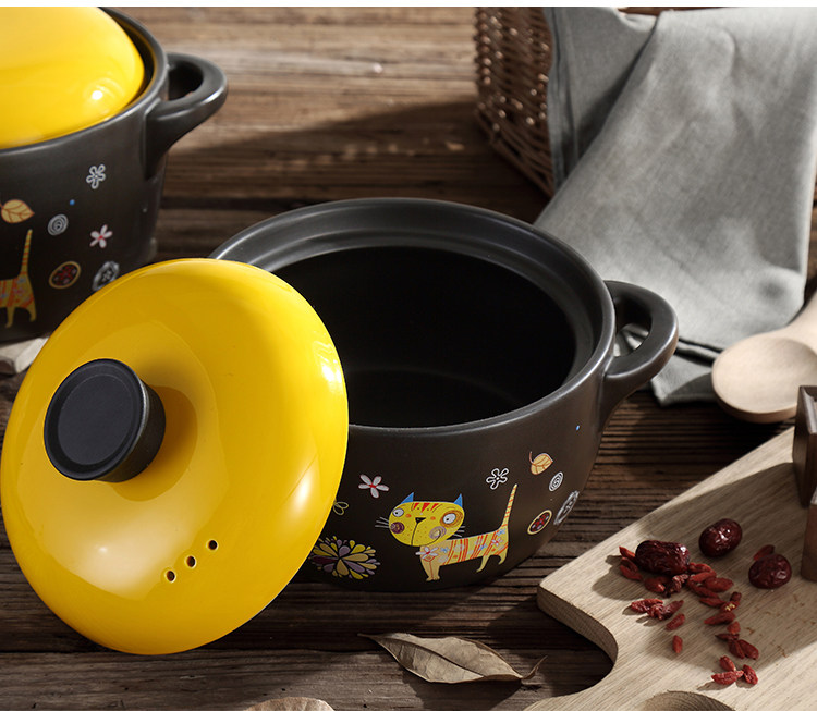 maxcook 美厨 2.8L卡通猫咪 陶瓷砂锅 养生煲汤砂锅 优惠券折后￥69包邮（￥89-20）送防烫手套+防烫垫+汤勺 2.5L京东￥139