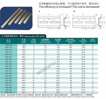 Card fixed long steel rail SDR-1008 80mm white zinc colorful zinc 35 7 5 1 0 80