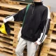 Áo len nam phong cách Harajuku cộng với nhung dày hoang dã cổng ulzzang sang trọng hoodie nam