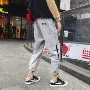 Thương hiệu phong cách Nhật Bản túi lớn streamer chín điểm overalls nam thẳng xà ngang chân hip hop quần nam và nữ quần harem thủy triều quần áo nam cao cấp