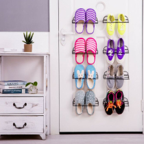 Toilet mop rack toilet iron shoe rack shower room mop rack dormitory storage artifact shoe rack home