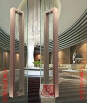 Chinese antique auspicious cloud gate handle European modern luxury bronze glass door handle hotel thickened handle