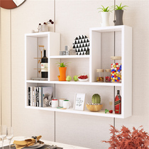 Creative wall shelf Wall wall rack Wall cabinet Wall cabinet locker Bathroom cabinet Wall cabinet bookshelf can be free of drilling