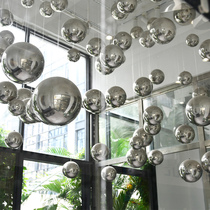 Christmas decorations silver decorative ball 6-50CM bright glitter plastic ball hanging ball Christmas tree hanging decoration arrangement
