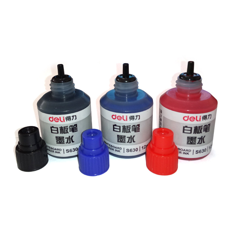 [USD 4.78] Deli S630 Whiteboard Pen Ink for Whiteboard Pen Refill Black