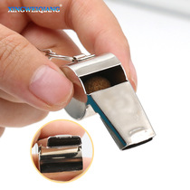 Brand new big metal whistle with lanyard loud sound stainless steel command whistle used by sports coaches and referees