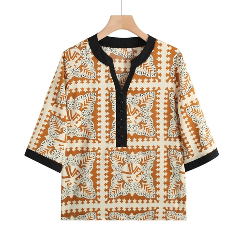 Летняя одежда для матери, шифоновая летняя футболка с коротким рукавом, для среднего возраста