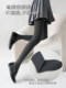 Leggings grises japoneses para mujer, para usar en otoño e invierno, para mantener el calor y adelgazar, pantimedias de algodón grueso estilo gris